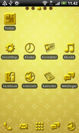 Golden GO Launcher EX Theme