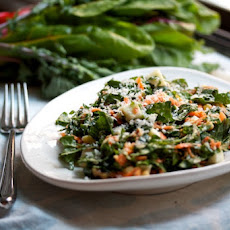 Kale Chef’s Salad with Chopped Egg, Walnut, and Avocado