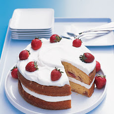 Strawberry Cake with Whipped Cream