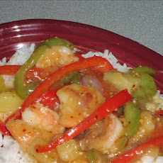 Sweet and Sour Stir-Fried Shrimp