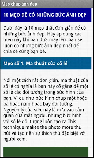 Mẹo chụp ảnh đẹp