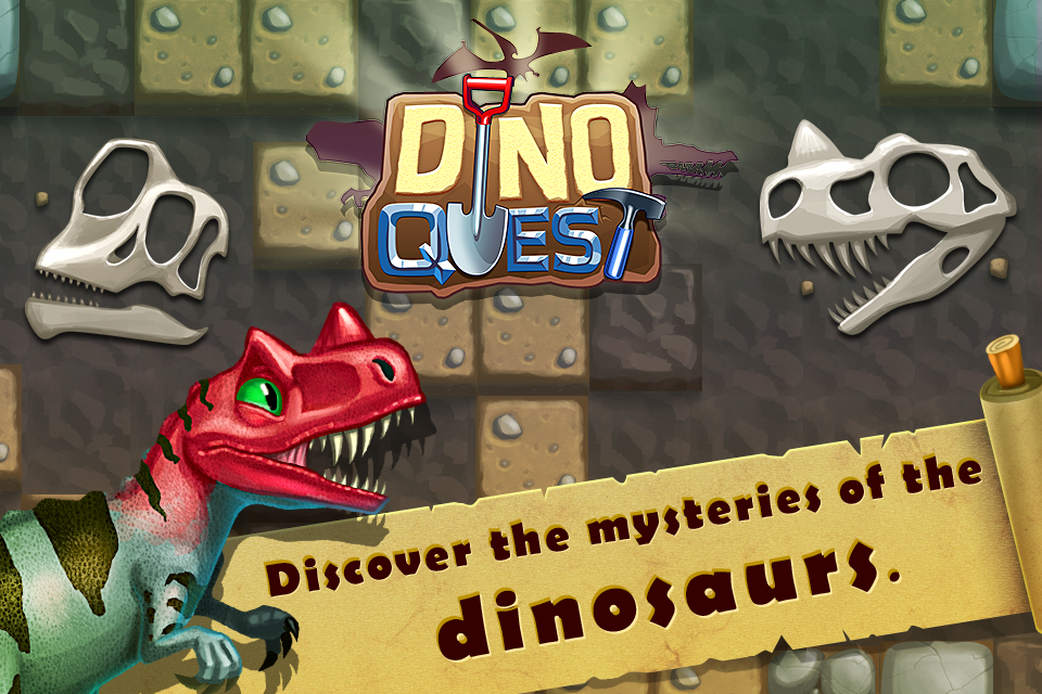 Android application Dino Quest: Dig Dinosaur Game screenshort