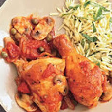 Chicken Cacciatore with Orzo