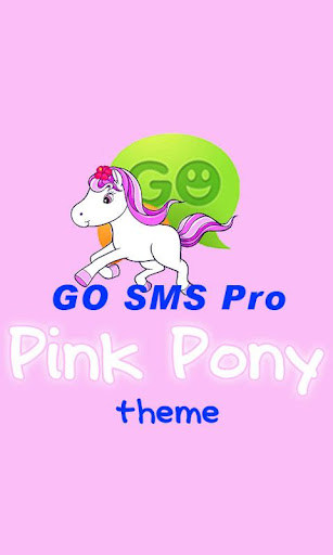 GO SMS Pro Pink Pony theme