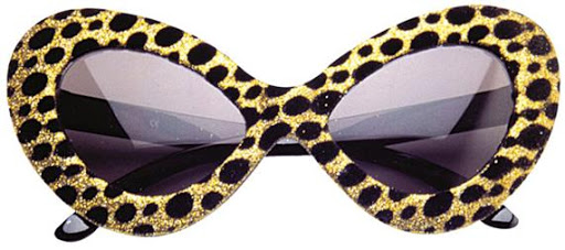 occhi di gatto occhiali leopardo di modo di fantasia