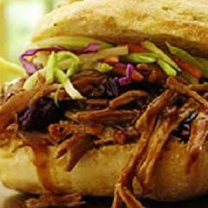 Tangy Pork Sandwiches with Spicy Slaw