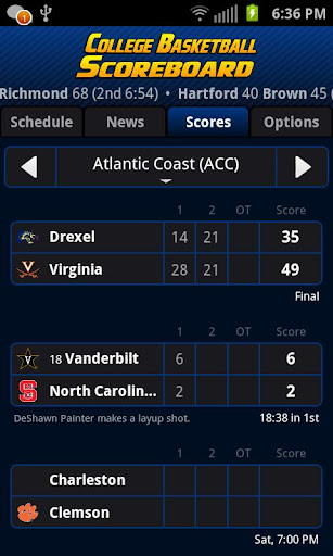 College Basketball Scoreboard+