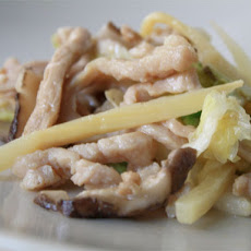 Stir-Fried Pork with Napa, Shitake, and Bamboo