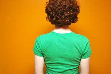 green tee shirt