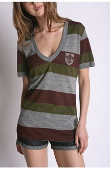 10 Heraldry V Neck Tee