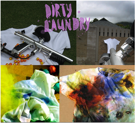 Dirty laundry tee shirt art gallery exhibition craft design