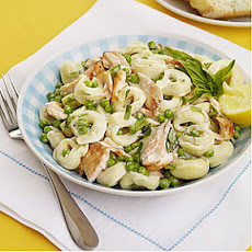 Tortellini Salad with Salmon and Peas