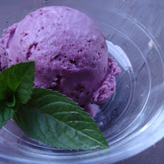 Blackberry-Vanilla Cheesecake Ice Cream