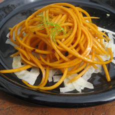 Julienned butternut and shaved fennel salad