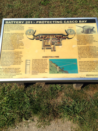 Battery 201 Sign