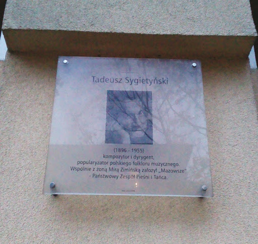 Tablica Pamiątkowa Tadeusz Sygietyński