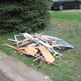 The rubble pile from just one of the old windows - a lot more than you’d expect!