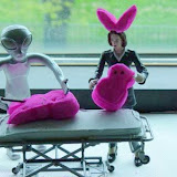 Scully and the Schwa alien perform a Peep autopsy