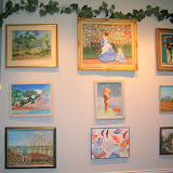 A sampling of Al Mandrachia's paintings, on display in Melrose, MA A sampling of Al Mandrachia's paintings, on display in Melrose, MA