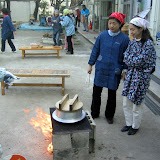 Preparing the rice for Mochitsuki Preparing the rice for Mochitsuki