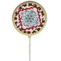 Paleta mediana de chocolate con imagen 100% comestible