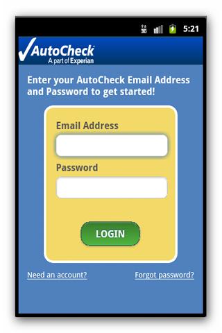 AutoCheck® Mobile for Consumer