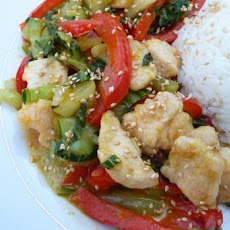 Orange-Sesame Chicken & Vegetable Stir Fry
