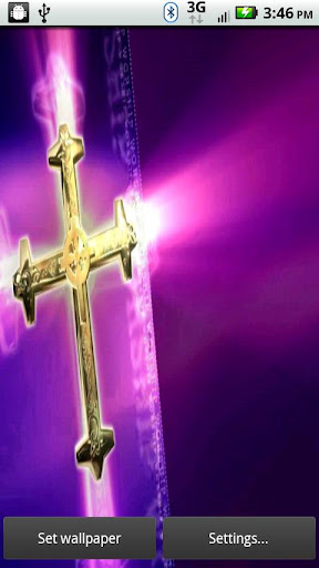 Golden Cross 3D Live Wallpaper