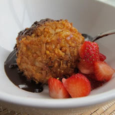 Coconut Cornflake Fried Ice Cream