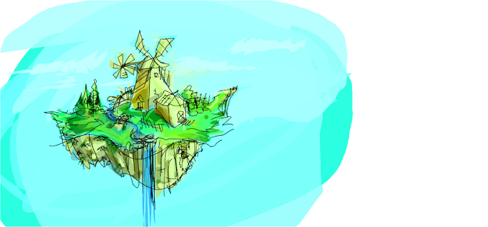 floating mill sketch