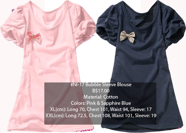 [#NI-17 Bubble Sleeve Blouse Big Size[2].jpg]