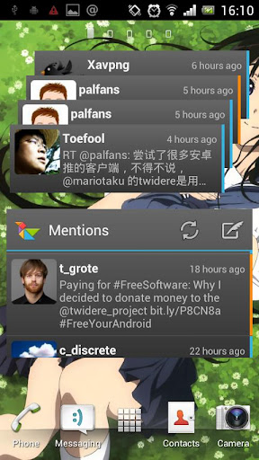 Twidere Home Screen Widgets