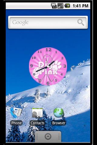 【免費個人化App】Pink Volleyball Clock-APP點子