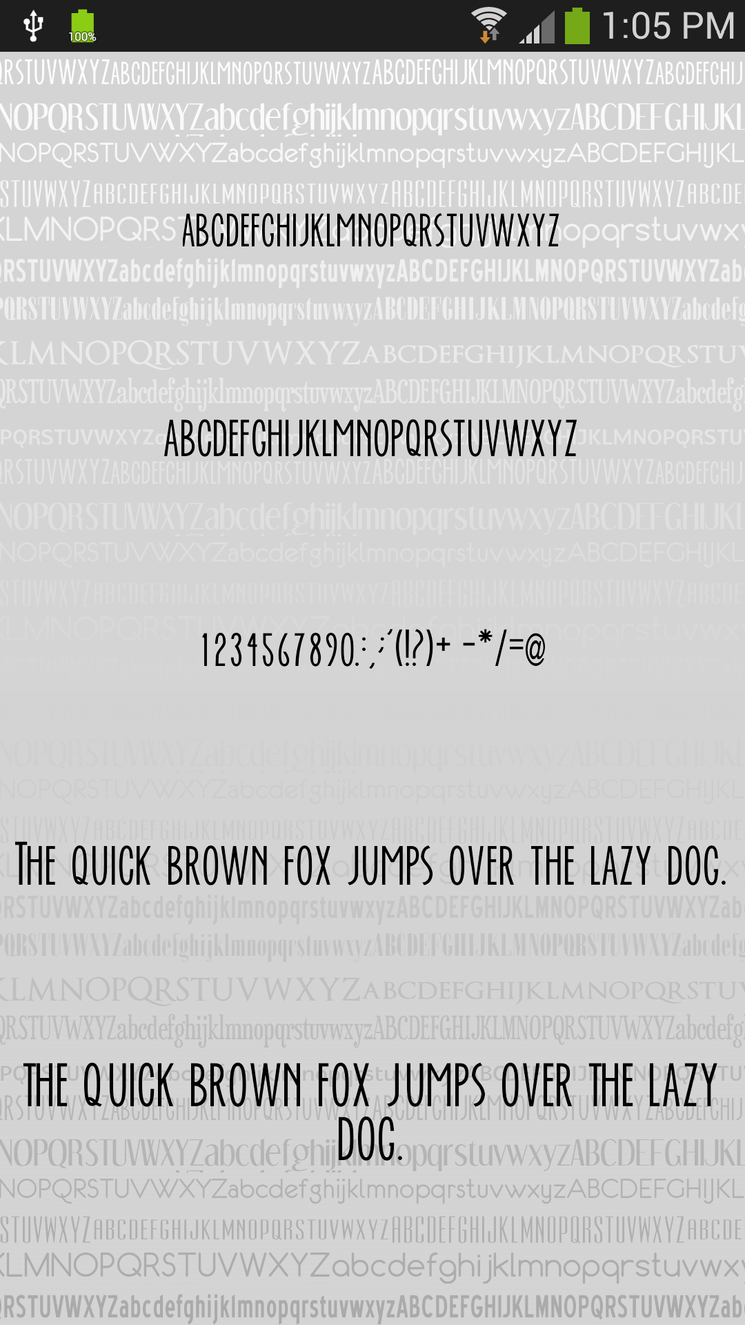 Android application Clean Fonts for FlipFont screenshort