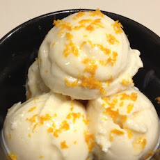 Almond Tofu Ice Cream with Honey Swirl