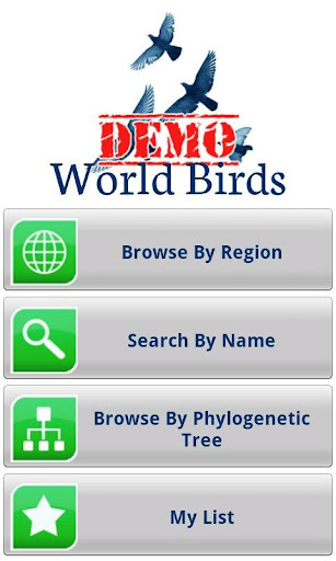World Birds Demo
