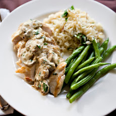 Chicken with Boursin Mushroom Sauce