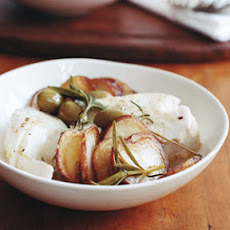 Halibut with Skillet Potatoes