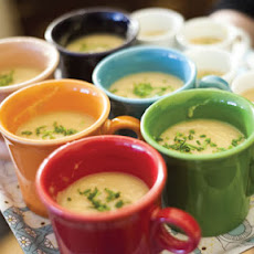 White Bean Soup with Chive Oil