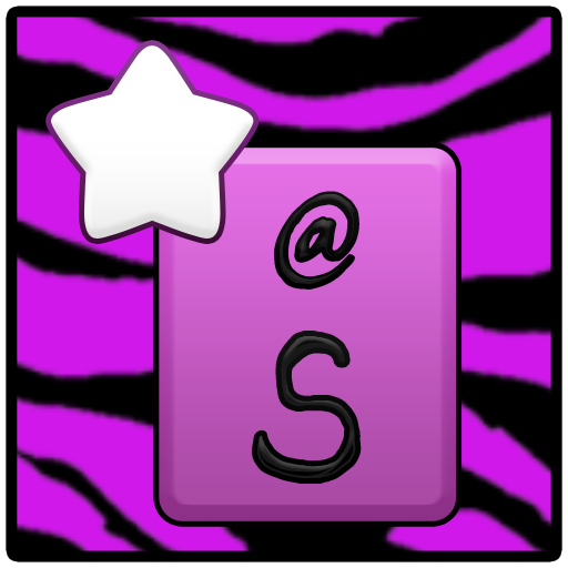 KB SKIN - Purple Zebra Star LOGO-APP點子