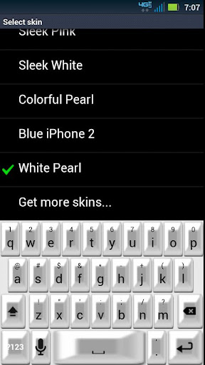 White Pearl Keyboard Skin
