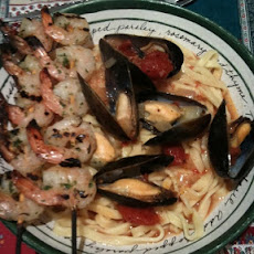 Shrimp Marinara With Linguine