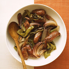 Turkey Sausage with Peppers and Onions