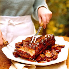 Molasses-Glazed Grilled Pork Loin
