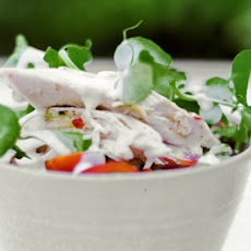 Chicken-Pea Shoot Salad Recipe