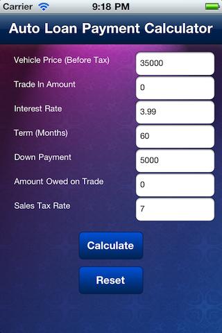 Payment Loan Calculator