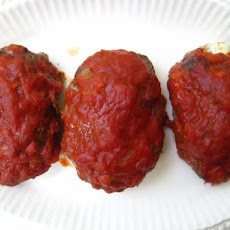 Mozzarella Stuffed Italian Meatloaves