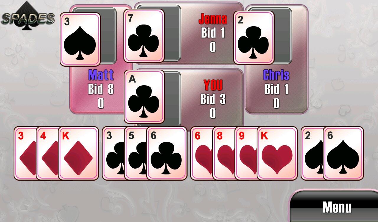 Android application Spades (Full) screenshort