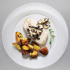 Pan-roasted Sablefish with Mushrooms and Sour Cream