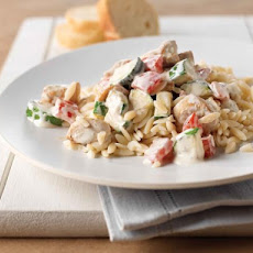 Creamy Italian Chicken & Orzo Skillet